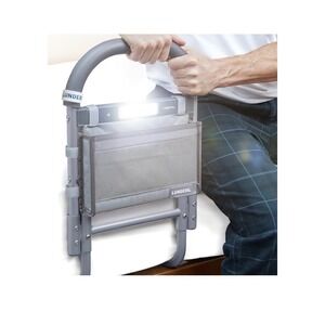Lunderg Bed Assist Rail for Adults - Motion Light, Non-Slip Grab Bar, Pocket